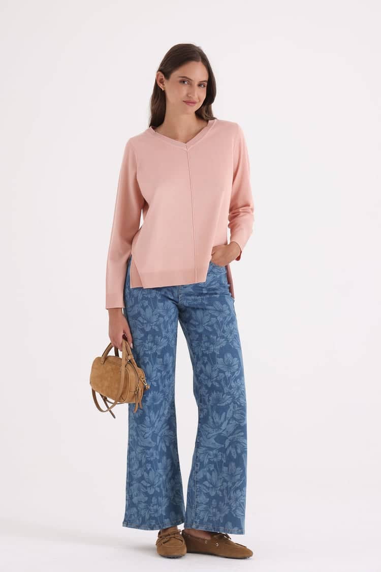 Sweater Punto Lynn Escote EN V